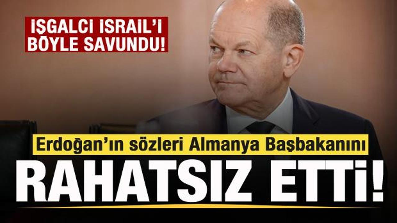 Başkan Erdoğan’ın sözleri Almanya Başbakanı Olaf Scholz’u rahatsız etti