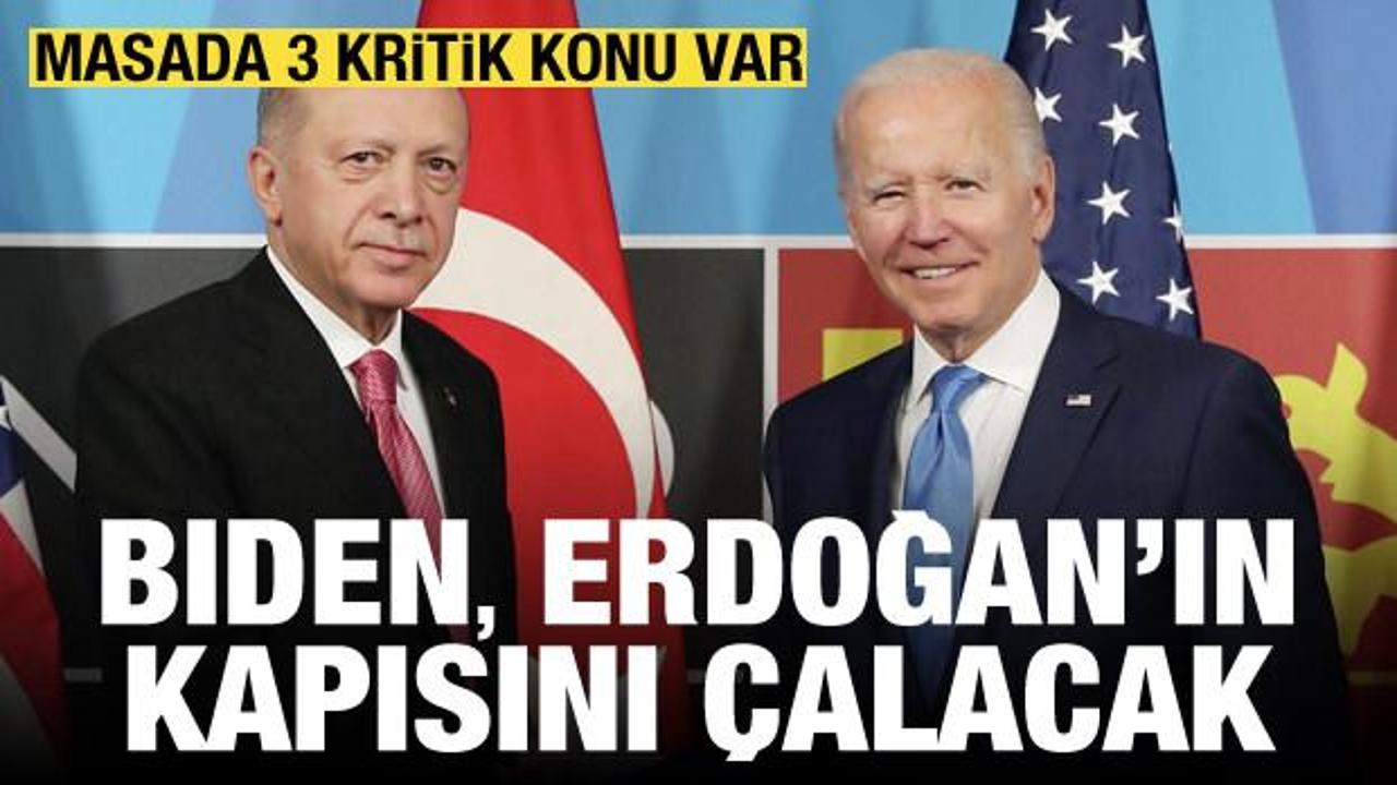 Biden, Erdoğan’ı arayacak: Masada Gazze, F-16 ve İsveç’in NATO üyeliği var