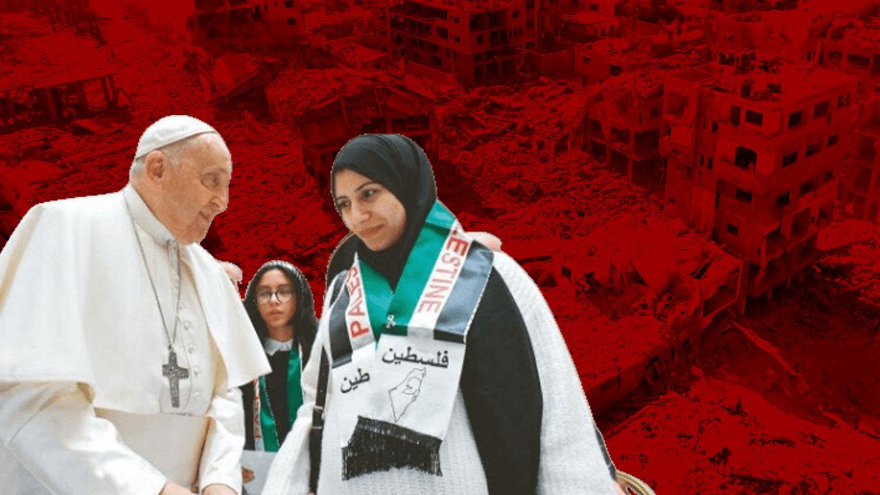 Filistinli ailelerle görüşen Papa: Gazze’de yaşananlar soykırım