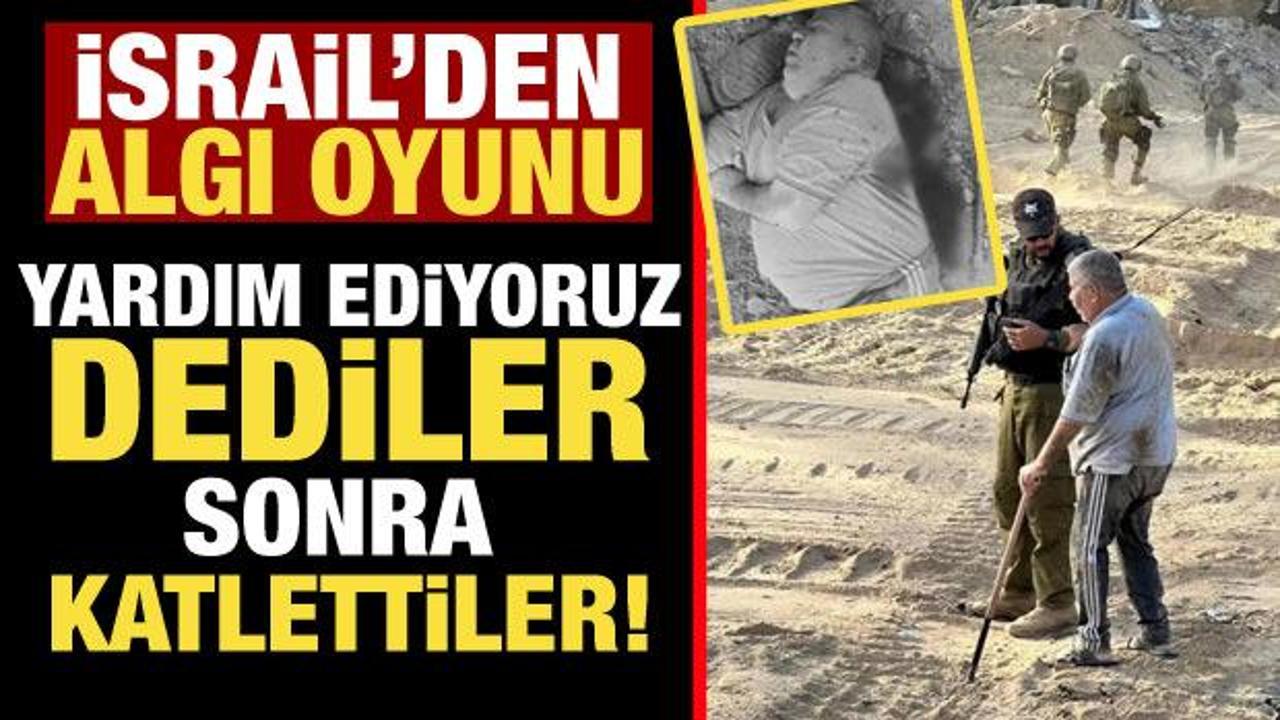 İsrail askerleri ‘yardım ediyoruz’ pozu verdikleri yaşlı adamı katletti!