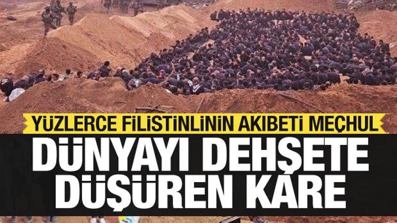 İsrail katliamında dehşete düşüren kare: Yüzlerce Filistinlinin akıbeti meçhul