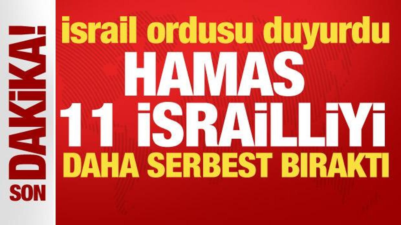 İsrail ordusu duyurdu! 11 İsrailli esir Kızılhaç yetkililerine teslim edildi