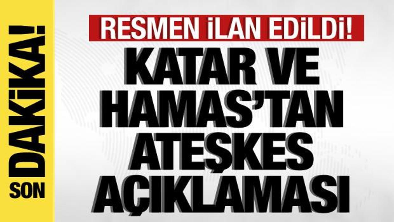 Katar ve Hamas’tan son dakika ateşkes açıklaması! Resmen uzatıldı!