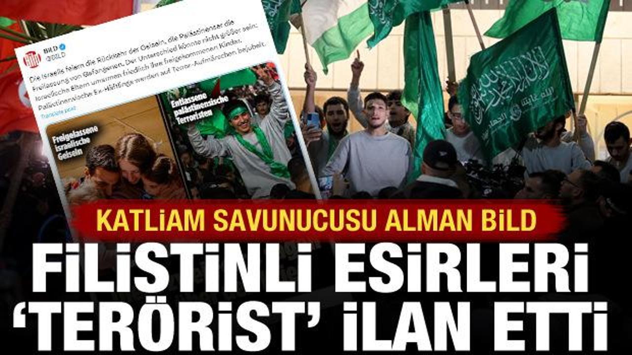 Katliam savunucusu Bild, Filistinli esirleri “terörist” yaptı